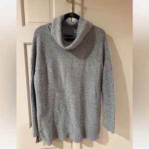 American Eagle Outfitters Heather Gray Cowl Neck Sweater